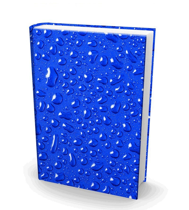Book Sox Stretchable Book Cover H2O Fits Most Hardcover Textbooks up to 9x11 Adhesive-Free Nylon Fabric School Book Protector. Easy to Put On Washable & Reusable Jacket - Image 1